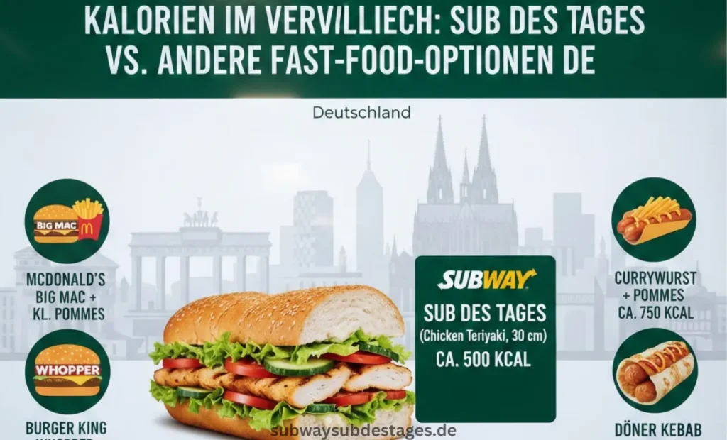Kalorien im Vergleich Subway’s Sub des Tages